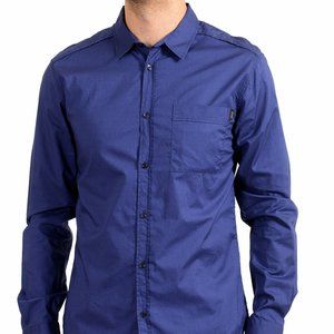 Exte Men's Purple Long Sleeve Casual Shirt US M IT 50